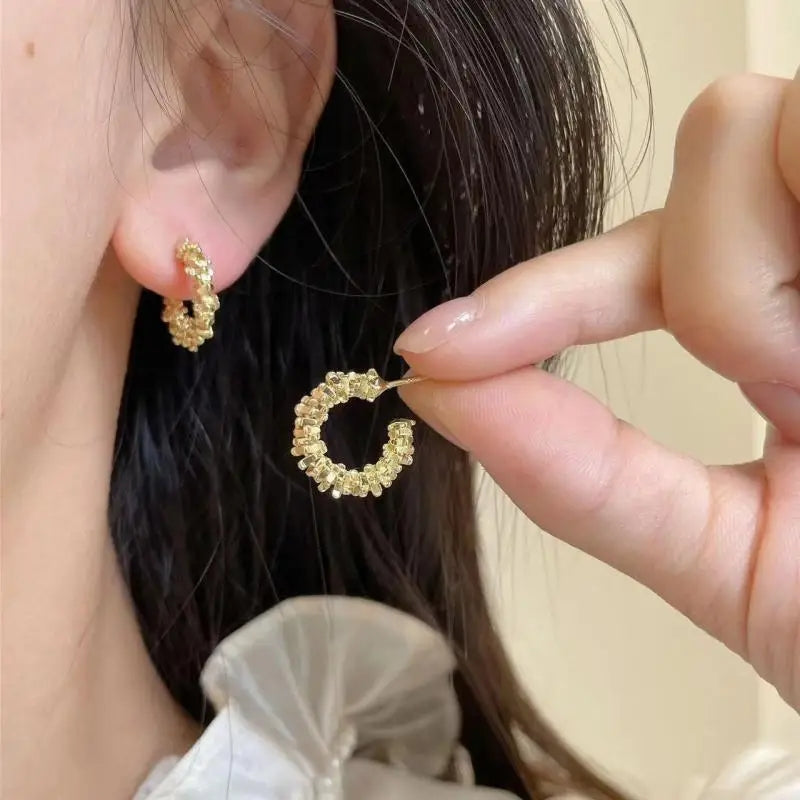 OpulentGlimmer Hoop Earrings