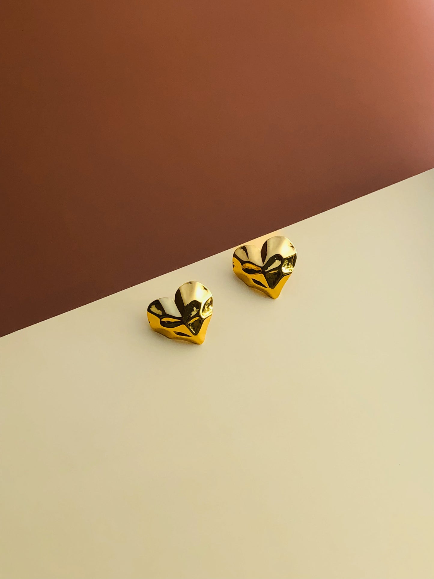 Golden Lotus Stud Anti tarnish Earrings