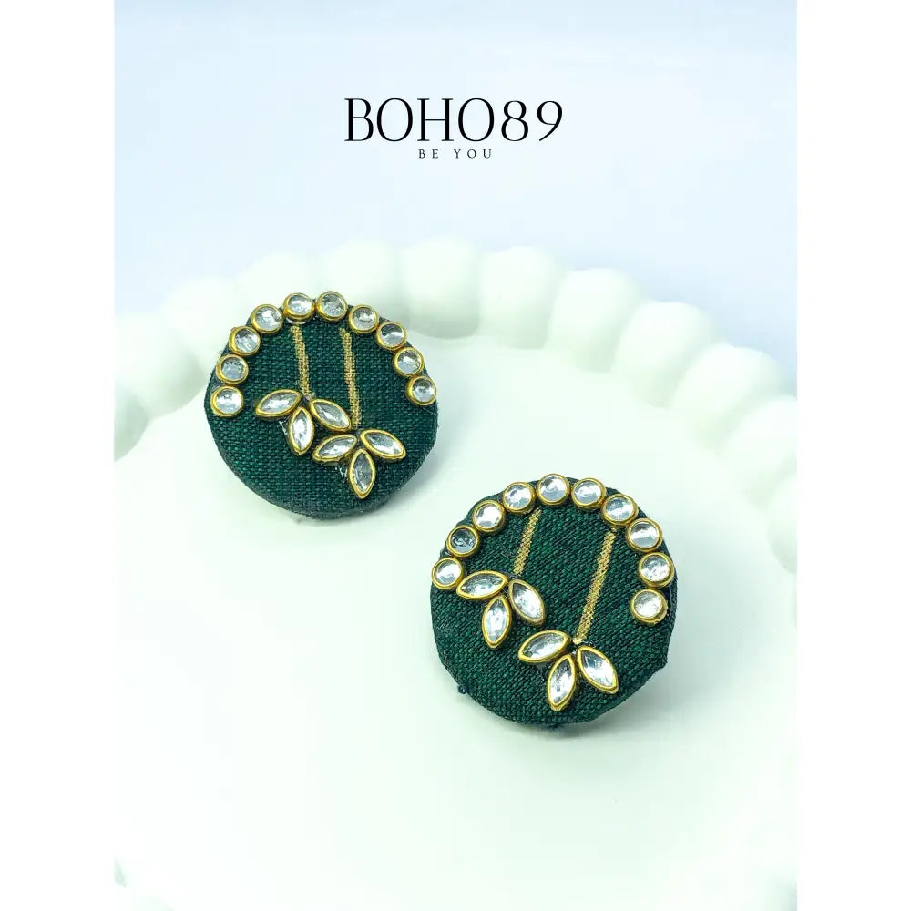 Gehna Leher Fabric Traditional Earring